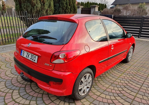 Peugeot 206 plus cena 8990 przebieg: 127000, rok produkcji 2009 z Starachowice małe 277